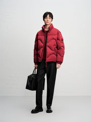 Men's Tonal Jacquard Puffer Jacket