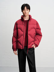 Men's Tonal Jacquard Puffer Jacket