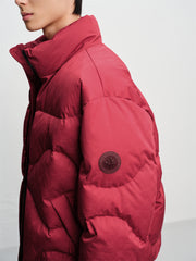 Men's Tonal Jacquard Puffer Jacket