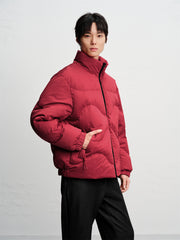 Men's Tonal Jacquard Puffer Jacket