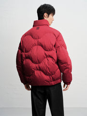 Men's Tonal Jacquard Puffer Jacket