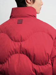 Men's Tonal Jacquard Puffer Jacket