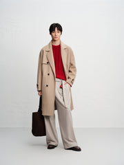 Men's Classic Loose-Fit Cable-Knit Sweater