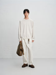 Men's Layered-Look Jacquard Crewneck Sweatshirt