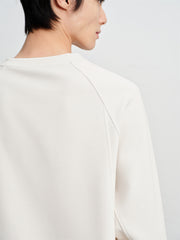 Men's Layered-Look Jacquard Crewneck Sweatshirt