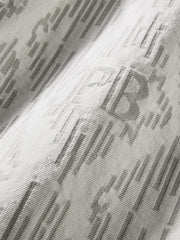 Men's Lettered Textured Jacquard Shirt