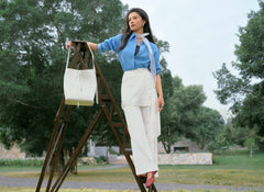 Women's straight-leg pants with Detachable skirt extender