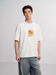 Men's casual printed short-sleeved T-shirt