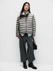 Women's Casual 15D Hortob¨¢gy Goose Down Quilted Jacket