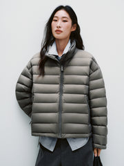 Women's Casual 15D Hortob¨¢gy Goose Down Quilted Jacket