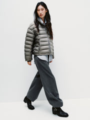 Women's Casual 15D Hortob¨¢gy Goose Down Quilted Jacket