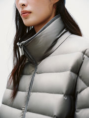 Women's Casual 15D Hortob¨¢gy Goose Down Quilted Jacket