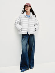 Women's Casual 15D Hortob¨¢gy Goose Down Quilted Jacket