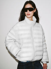 Women's Casual 15D Hortob¨¢gy Goose Down Quilted Jacket