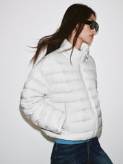 Women's Casual 15D Hortob¨¢gy Goose Down Quilted Jacket