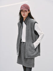 Women's Casual Color-Block Fleece Sweatshirt Dress