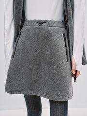 Women's Casual Color-Block Fleece Sweatshirt Dress