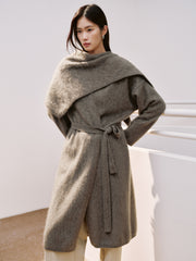 Women's Casual 100% Yak Down Longline Knit Cardigan