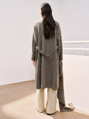 Women's Casual 100% Yak Down Longline Knit Cardigan