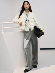 Women's Casual Solid Curved-Leg Sweatpants