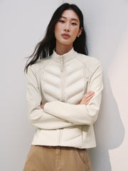 Women's Casual 90% Goose Down Light Quilted Down Jacket