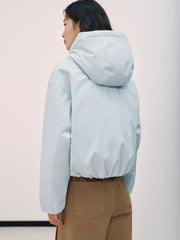 Women's Casual Hortob¨¢gy Goose Down Hooded Puffer Jacket