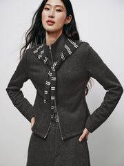 Women's Casual Sporty Slimming  Knit Sweatshirt Set