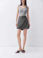 Women's Asymmetrical A-line short skirt