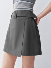 Women's Asymmetrical A-line short skirt