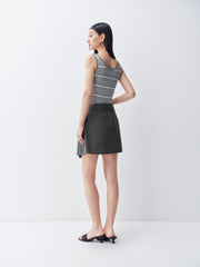 Women's Asymmetrical A-line short skirt