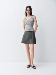 Women's Asymmetrical A-line short skirt