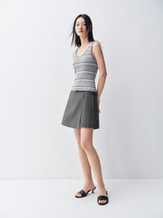 Women's Asymmetrical A-line short skirt