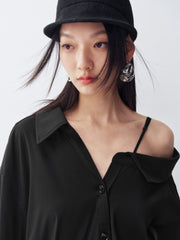 Women's Asymmetrical Shirt Dress