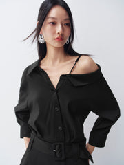 Women's Asymmetrical Shirt Dress