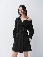 Women's Asymmetrical Shirt Dress