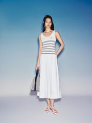 Women's Ruched A-Line Midi Skirt