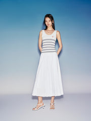 Women's Ruched A-Line Midi Skirt
