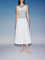Women's Ruched A-Line Midi Skirt