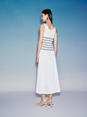 Women's Ruched A-Line Midi Skirt