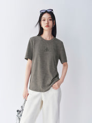 Women's Cotton-Blend Graphic T-Shirt