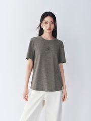 Women's Cotton-Blend Graphic T-Shirt