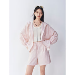 Women's casual pink shorts