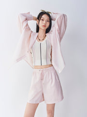 Women's casual pink shorts