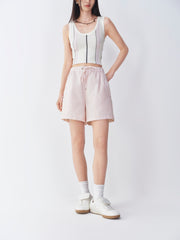 Women's casual pink shorts