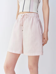 Women's casual pink shorts