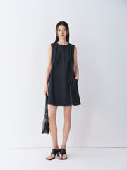 Women's Sleeveless A-Line Denim Dress