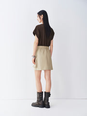 Women's T-Shirt Paneled Mini Dress
