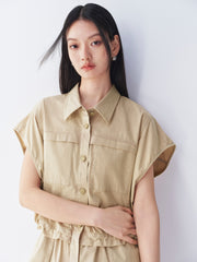 Women's Workwear Romper Casual Shorts