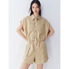 Women's Workwear Romper Casual Shorts