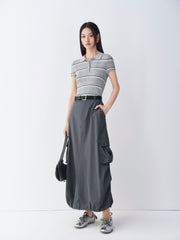 Women's Utility Skirt with Drawstring Hem